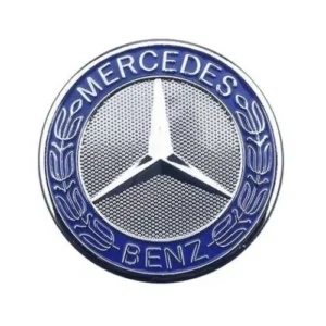 Mercedes Benz Ratt emblem 52mm (Välj en produktvariant: Blå Mercedes)