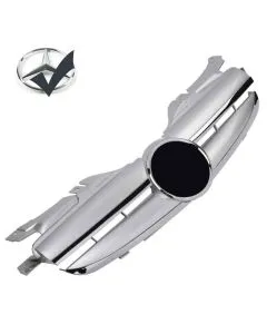 Mercedes-Benz SLK R170 Grill (Krom ribb) (Välj en produktvariant: Silver)