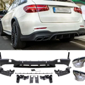Mercedes-Benz diffuser Glc63 X253 SUV 15-22 (Välj en produktvariant: Krom)