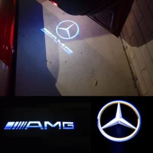 Mercedes-Benz dörrbelysning dörrlampor logo GLK 2-pack (Välj en produktvariant: Amg logga)