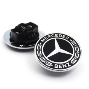 Mercedes-Benz huv emblem 57mm (Välj en produktvariant: MB SVART/SILVER)