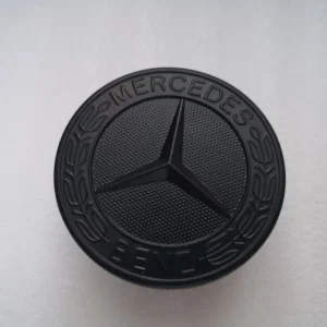 Mercedes-Benz huv emblem 57mm (Välj en produktvariant: HEL SVART MATT)