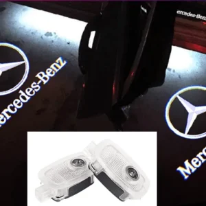 Mercedes-Benz logga dörrlampor W221 ledlampa 2-pack (Välj en produktvariant: Mercedes logga)