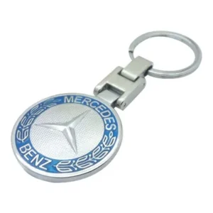 Mercedes Benz nyckelring i metall (Välj Färg: ljus blå)
