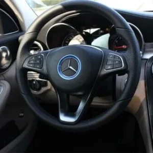 Mercedes-Benz ratt ring 57mm olika färger (Välj Färg: Blå)