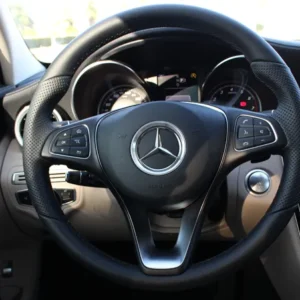 Mercedes-Benz ratt ring 57mm olika färger (Välj Färg: Silver)