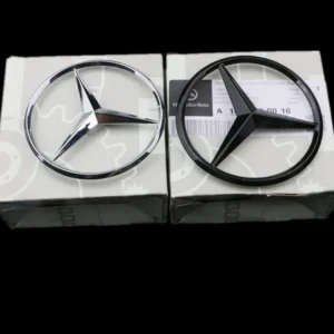 Mercedes Benz stjärna 90mm Baklucka (Välj en produktvariant: Blanksvart)