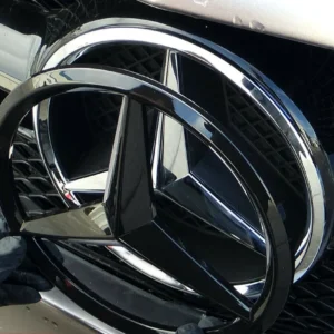 Mercedes Benz stjärna Grill Svart Blank (Välj en produktvariant: 210mm)