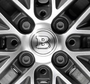 Mercedes BRABUS Centrumkåpor Fälgkåpor 4-Pack (Välj en produktvariant: Krom)