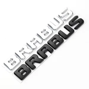 Mercedes Brabus emblem Baklucka (Välj Färg: Silver)