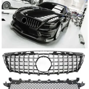 Mercedes CLS W218 grill GT 11-14 (Välj en produktvariant: Blanksvart, Välj en produktvariant: Amg Sport Front)