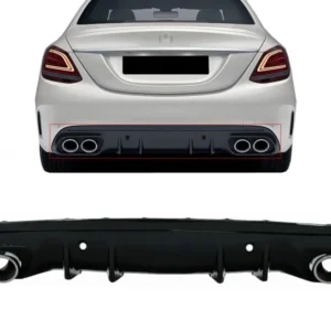 Mercedes Diffuser C-Klass W205 S205 C43 (Välj en produktvariant: Blanksvart)