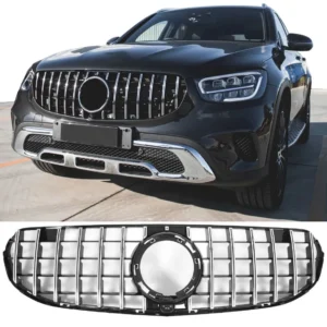 Mercedes Grill Gtr Glc x253 c253 2020+ (Offroad) (Välj en produktvariant: Blanksvart)