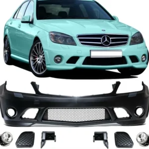 Mercedes W204 AMG-look Stötfångare C63 (Välj en produktvariant: Olackerad)