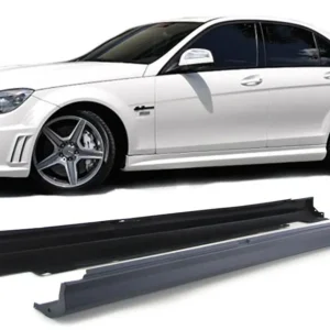 Mercedes W204 trösklar AMG Style (Välj en produktvariant: Olackerad)
