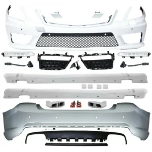 Mercedes W212 E63 AMG kjolpaket 2009-2013 (Välj en produktvariant: Olackerad)