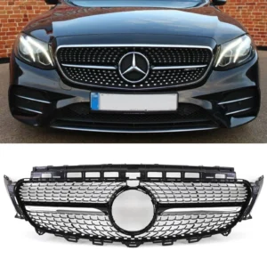 Mercedes W213 C238 Diamant Grill Svart (Välj en produktvariant: Utan kamera)
