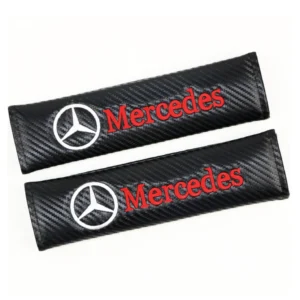 Mercedes logo kuddar bälteskuddar i kolfiber 2-Pack