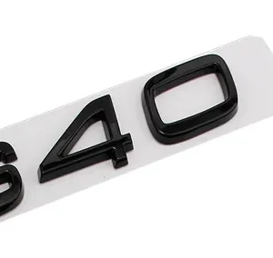 Volvo emblem V40 S40 (Välj Färg: Blanksvart, Välj en produktvariant: S40)