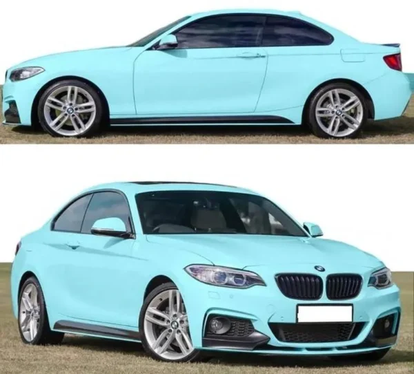 Side extensions Bmw F22 f23 (Side skirts) (Välj en produktvariant: Blanksvart)