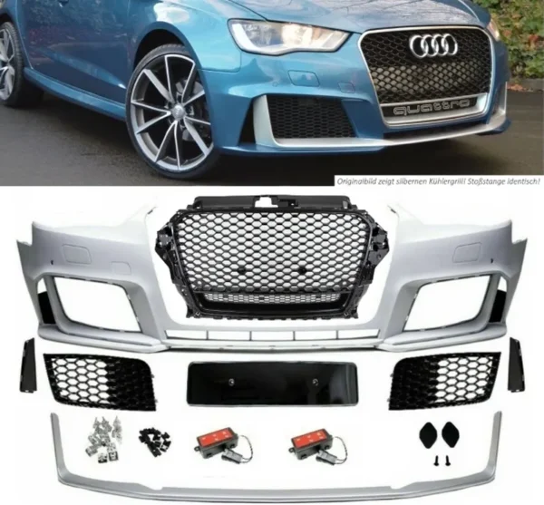 Stötfångare Audi A3 RS3 8V 2012-2016 (Välj en produktvariant: Lackerad i bilens färgkod)