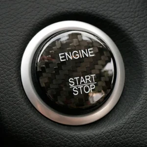 Mercedes start stop knap kolfiber