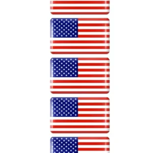 USA Flaggan Stickers 5-Pack