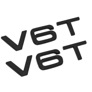 V8T V8 V6T V6 emblem till VW Audi Skoda 2-pack (Välj en produktvariant: V6T)