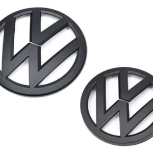 VW Emblem MK7 Mattsvarta (Välj Storlek: Bak 110mm)