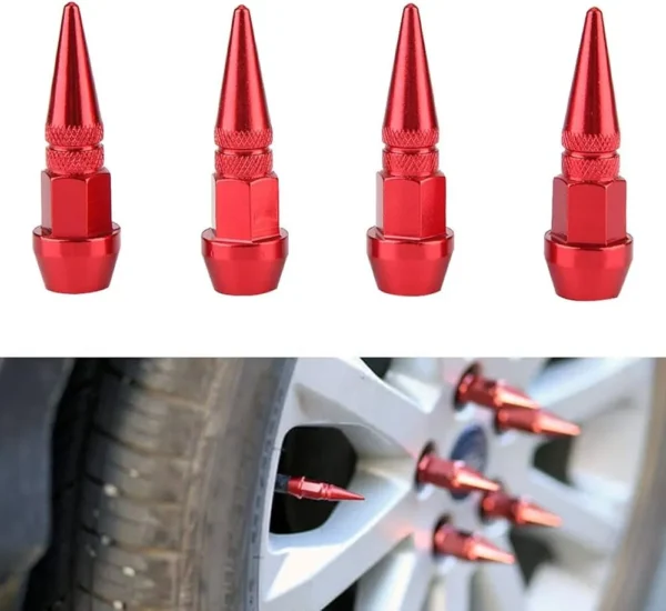 Ventilhattar Röda Spikes Universal