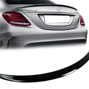 Vinge Mercedes W205 Spoiler (Välj en produktvariant: Kolfiber-look)