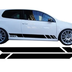 Volkswagen Golf logo Vinyl Folie Dekal (Välj en produktvariant: VIT)
