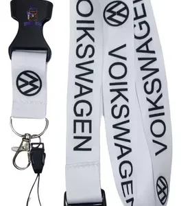 Volkswagen Nyckelband Vit Nyckelhänge