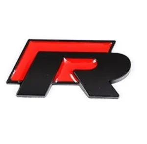 Volkswagen VW Emblem R Lucka Skärmar (Välj en produktvariant: Röd/Svart)