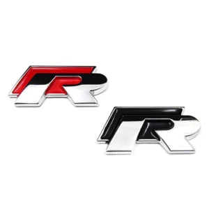 Volkswagen VW R Emblem Grill Lucka (Välj en produktvariant: Lucka/Skärmar, Välj en produktvariant: Röd/Krom)