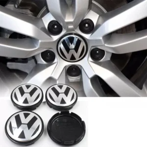Volkswagen VW emblem centrumkåpor 4-Pack (Välj Storlek: 70mm)