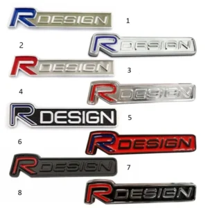 Volvo R Design emblem logo Baklucka (Välj en produktvariant: 1)