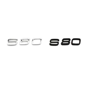 Volvo emblem S80 Svart & Krom (Välj Färg: Krom)