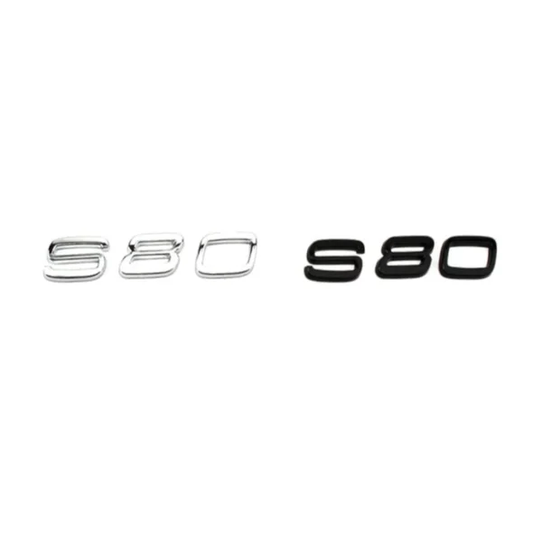 Volvo emblem S80 Svart & Krom (Välj Färg: Krom)