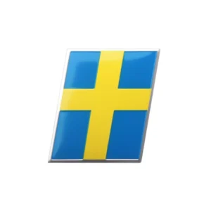Volvo emblem Rdesign Polestar AWD Moose Test (Välj en produktvariant: Sverige flagga)