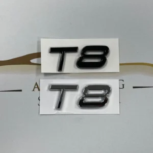 Volvo emblem T8 blank krom (Välj en produktvariant: Blanksvart)