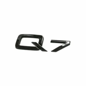 Audi Q7 emblem Silver / Svart (Välj en produktvariant: Blank svart)