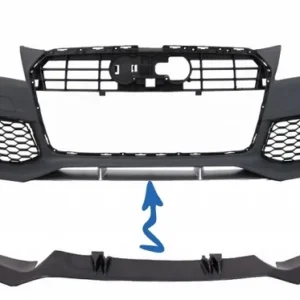 Audi RS7 Frontläpp Spoiler 10-17 (Välj en produktvariant: Blanksvart)