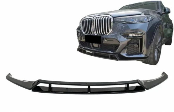 Bmw X7 frontspoiler G07 blanksvart
