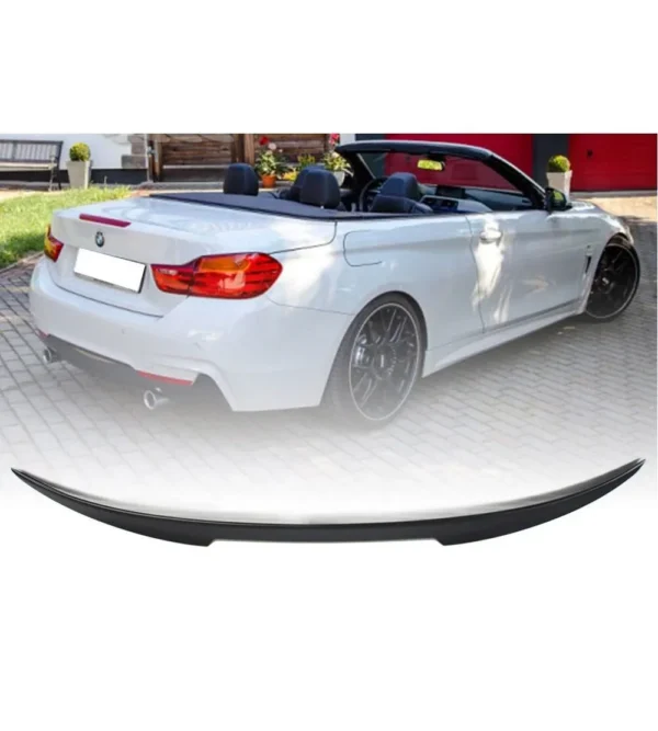 Bmw F33 F83 M4 Spoiler Vinge V style (Välj en produktvariant: Lackerad Blanksvart)