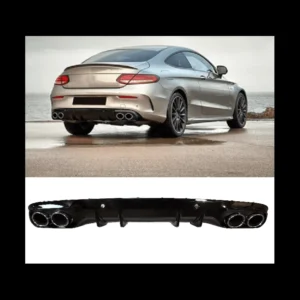 Mercedes-Benz Amg Diffuser C205 A205 C43 (Välj en produktvariant: Krom)