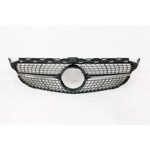 Grill Diamant Mercedes-Benz W205 S205 A205 15-18 (Välj en produktvariant: Utan 360 Cam, Välj en produktvariant: Svart fena)
