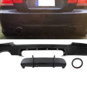 Bmw Diffuser Kolfiber-Look E92 E93 (Välj en produktvariant: Dual Color)