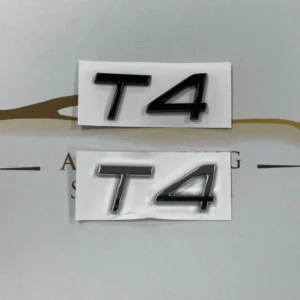 Volvo emblem T4 Svart / krom (Välj en produktvariant: Blanksvart)