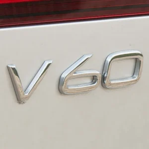 Volvo emblem S60 V60 Svart & Krom (Välj en produktvariant: v60, Välj Färg: Krom)